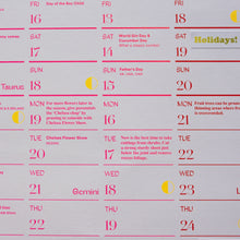 Load image into Gallery viewer, A1 classic 2025 calendar wall planner Ladyland Press
