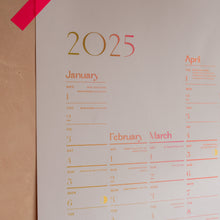 Load image into Gallery viewer, A1 classic 2025 calendar wall planner Ladyland Press
