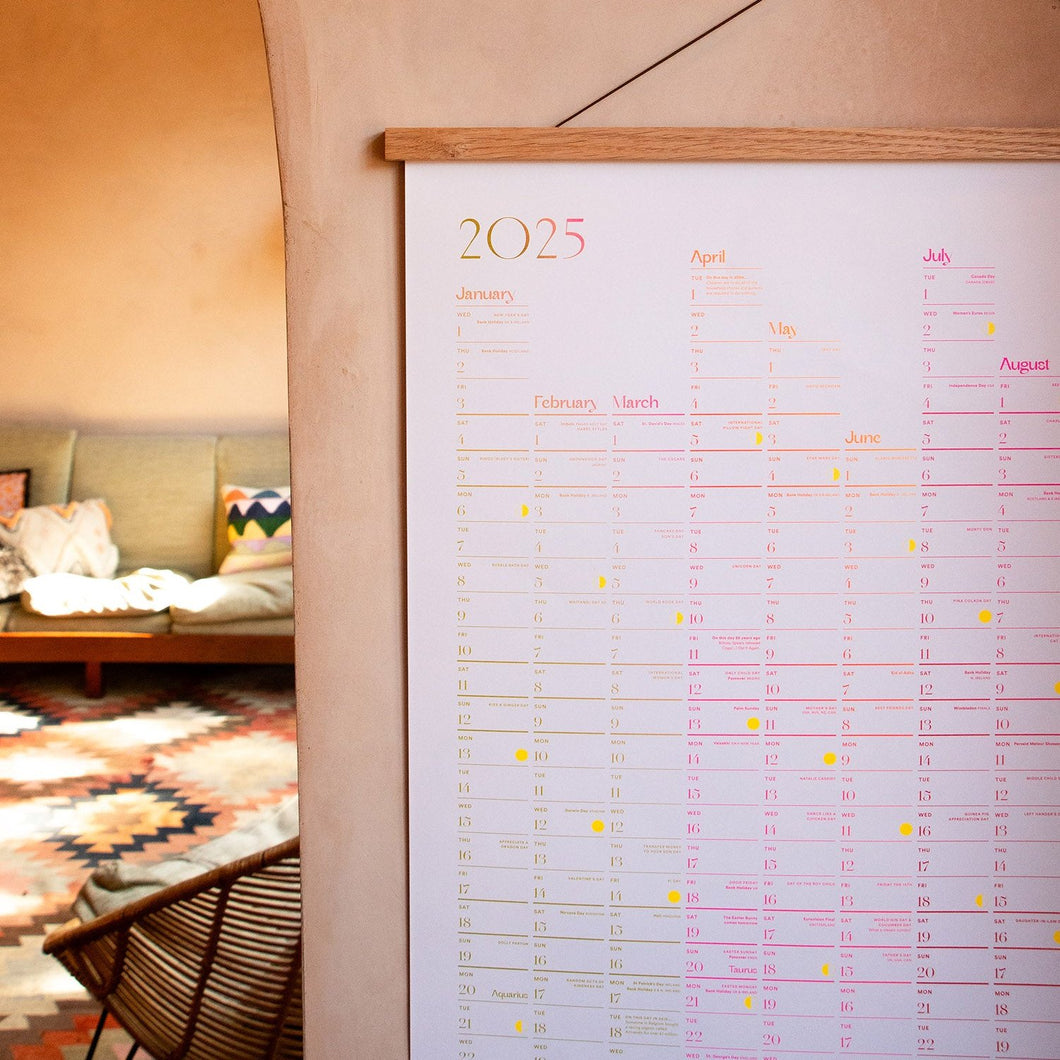 2025 Classic Wall Planner